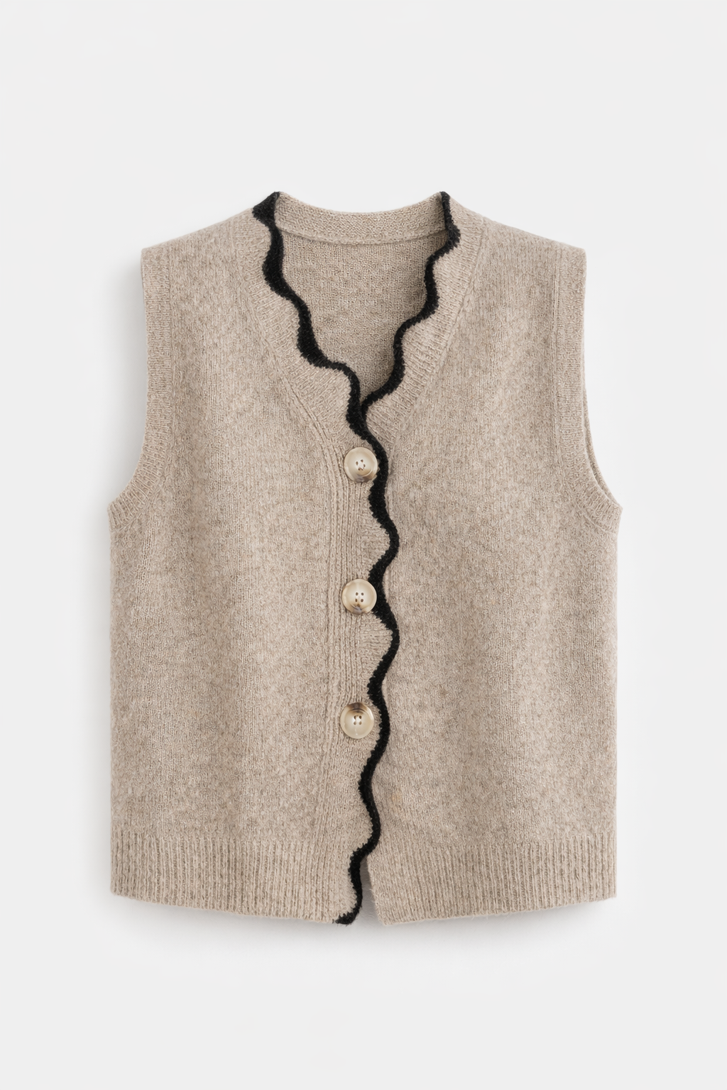 Women’s Leopard Knit Vest – Elegant Autumn/Winter Sleeveless Office Layer