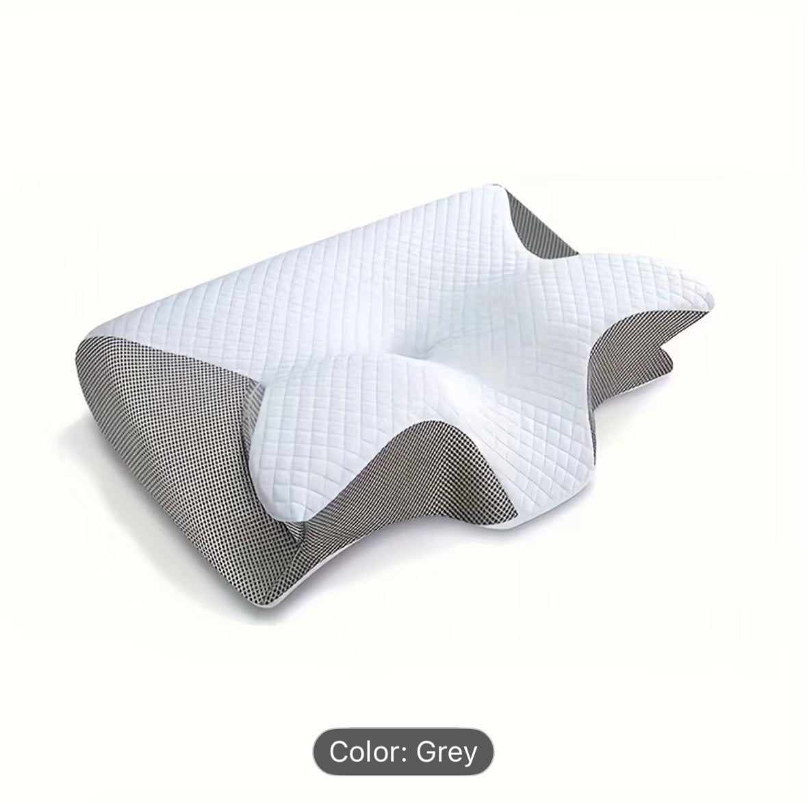 Ergonomic Cervical Neck Pillow – Breathable & Airy Support for Back and Side Sleepers, Comfortable Contour Design, Ideal for Parents & Seniors - UltraChic