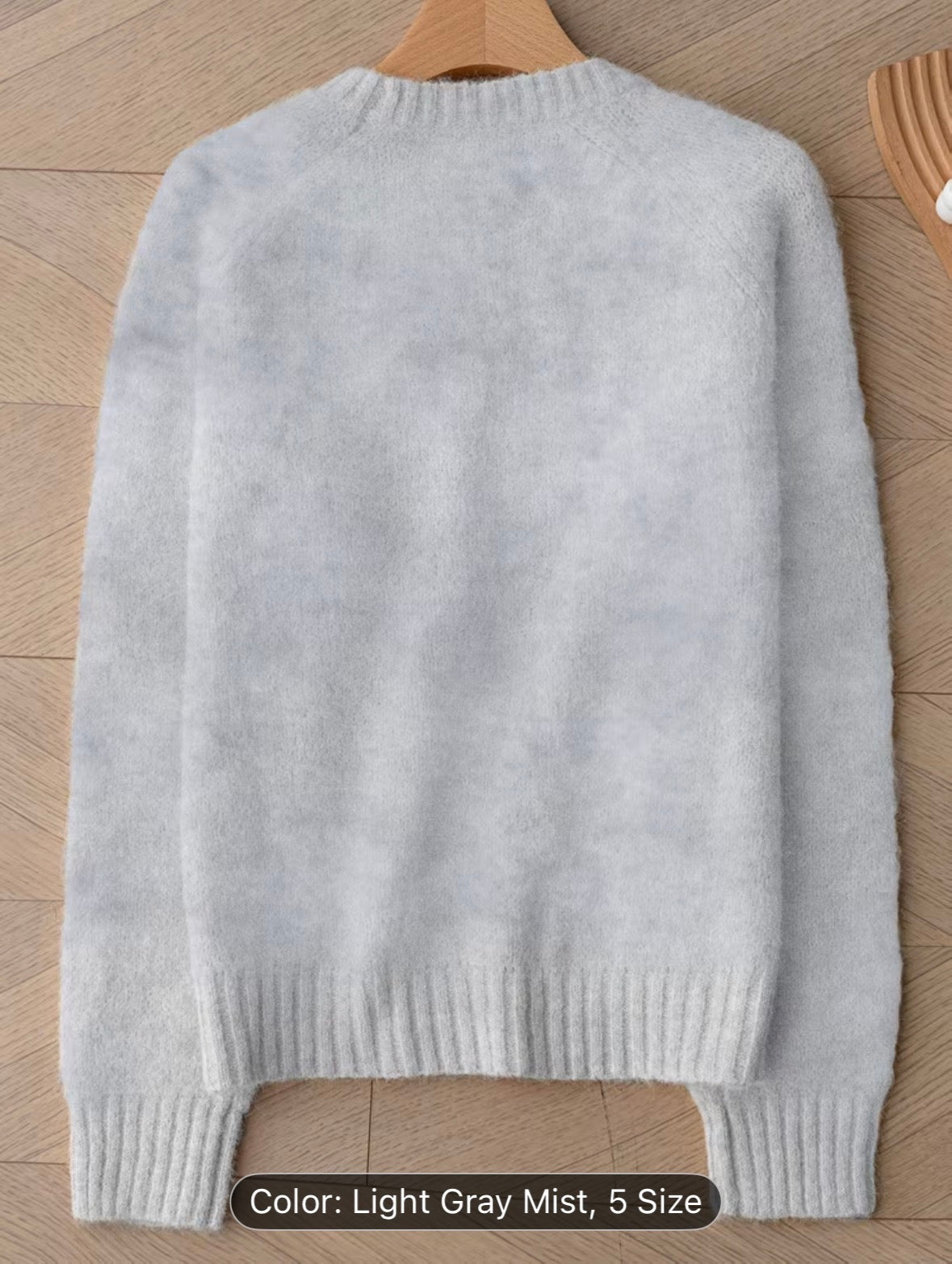Sweater Made from a Soft Mohair Blend for Women - Features a French-Inspired Raglan Sleeve And Drop Shoulder Design, Perfect for The Fall And Winter Seasons, Ideal As a Christmas Or Birthday Gift - UltraChic