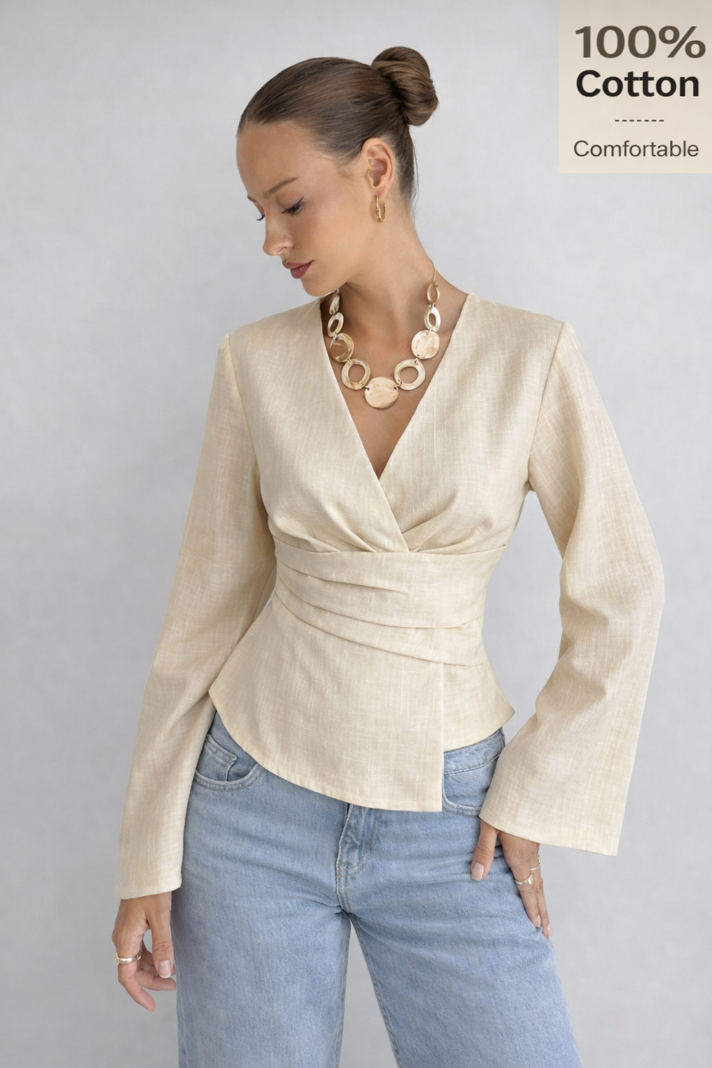 Women’s Striped Ruffle Asymmetric Blouse – Elegant Spring Office & Chic Casual Top - UltraChic