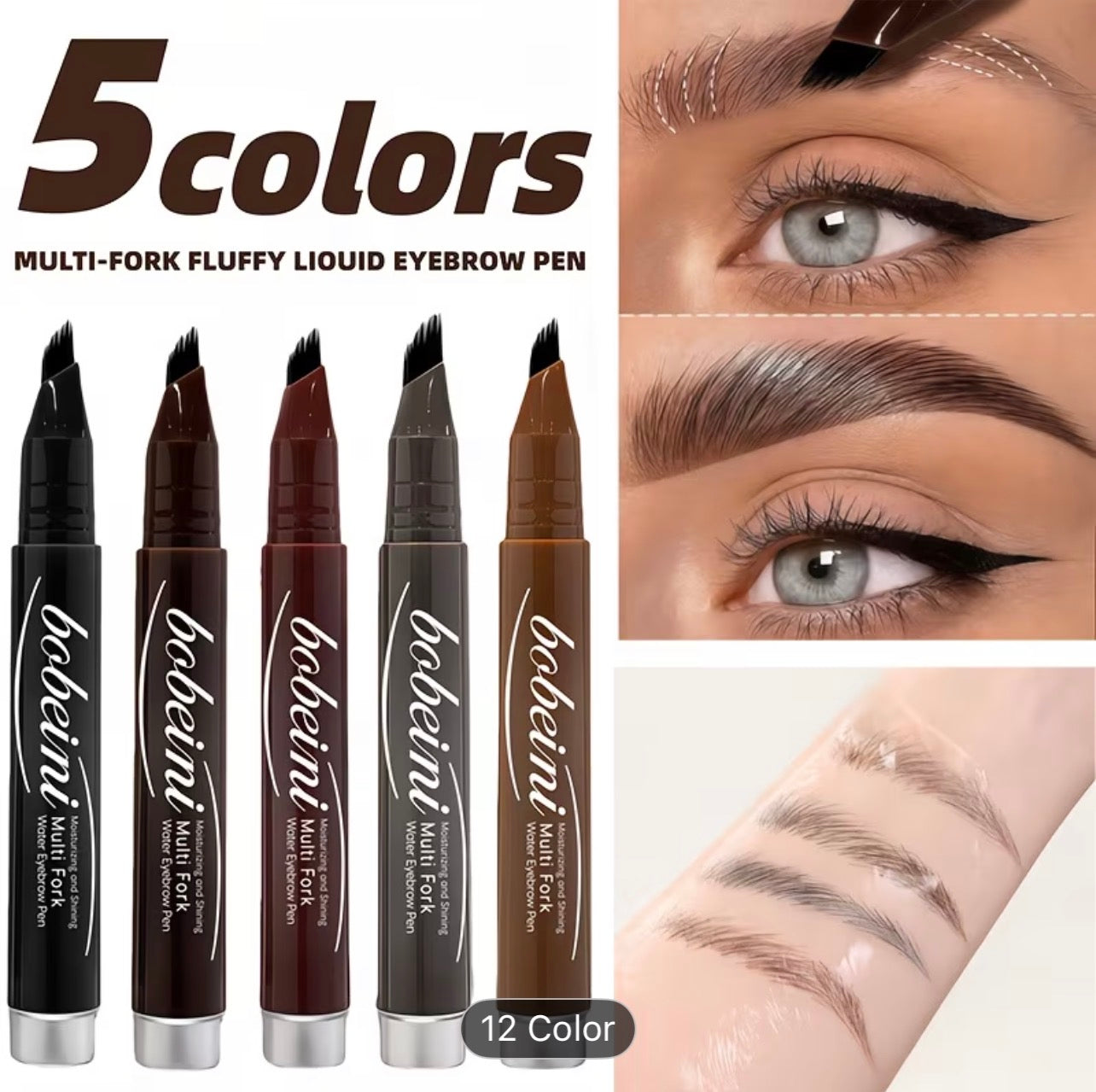 Just Dropped 🔥 Microblading Eyebrow Pen Waterproof Natural Hair Stroke Brow Pencil for Perfect Brows 💖