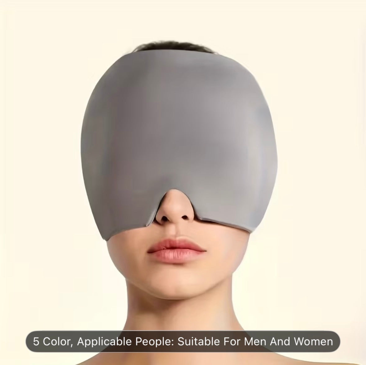 Reusable Cold Gel Relax Cap – Cooling Eye & Face Mask for Headache, Migraine Relief, Stress & Better Sleep