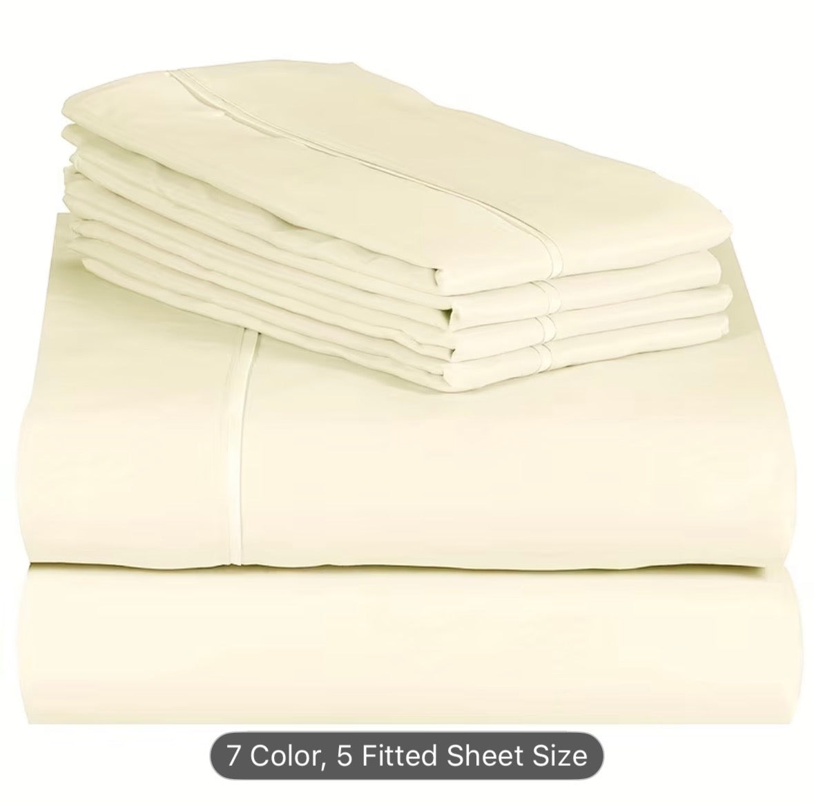 Queen Size 4-Piece Sheet Set – Breathable Cooling Bed Sheets, Hotel Quality Ultra-Soft Wrinkle-Free Bedding