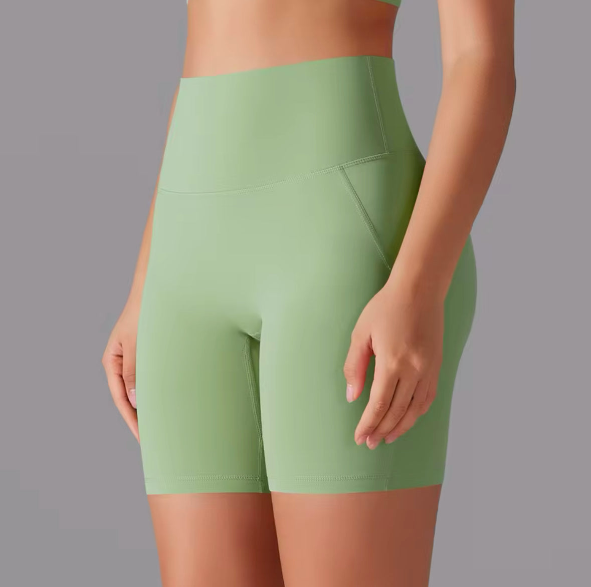 High Waist Yoga Shorts for Women – Breathable Fitness, Running & Cycling Gym Shorts for Summer Workouts