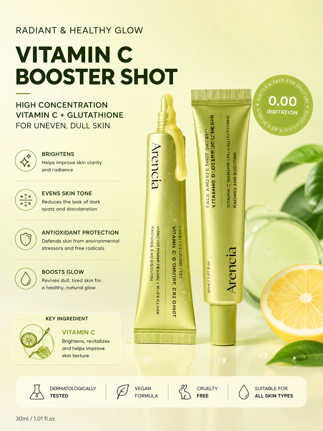 Arencia Vitamin C Booster Shot Brightening Cream