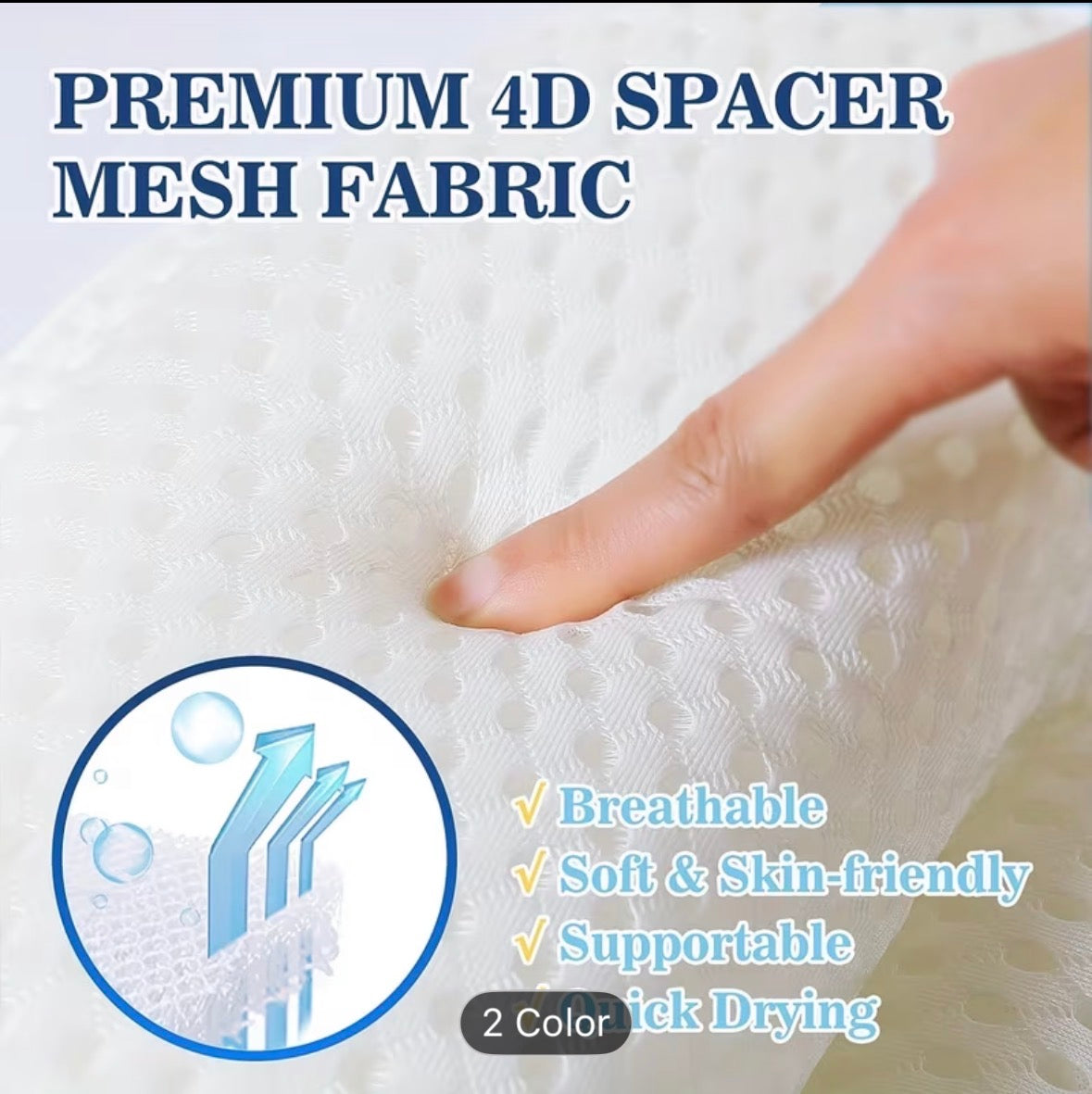 Bathtub Pillow – Luxurious Neck & Back Support with 4D Mesh & Non-Slip Suction Cups