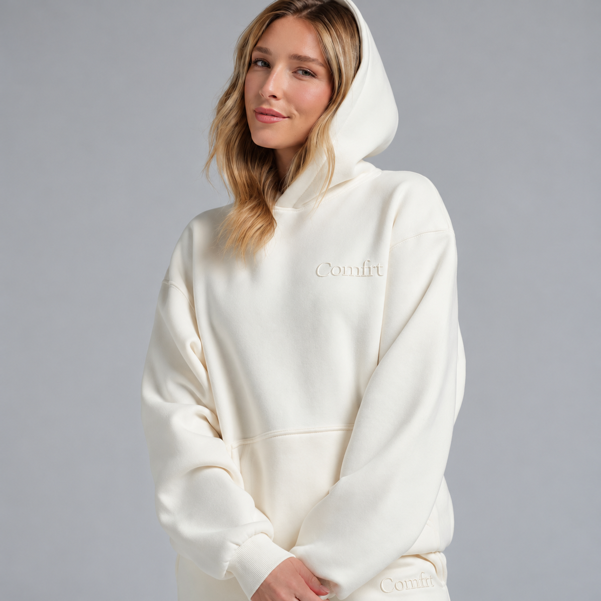 Comfrt Minimalist Hoodie – Mega Oversized Heavyweight Fleece Hoodie