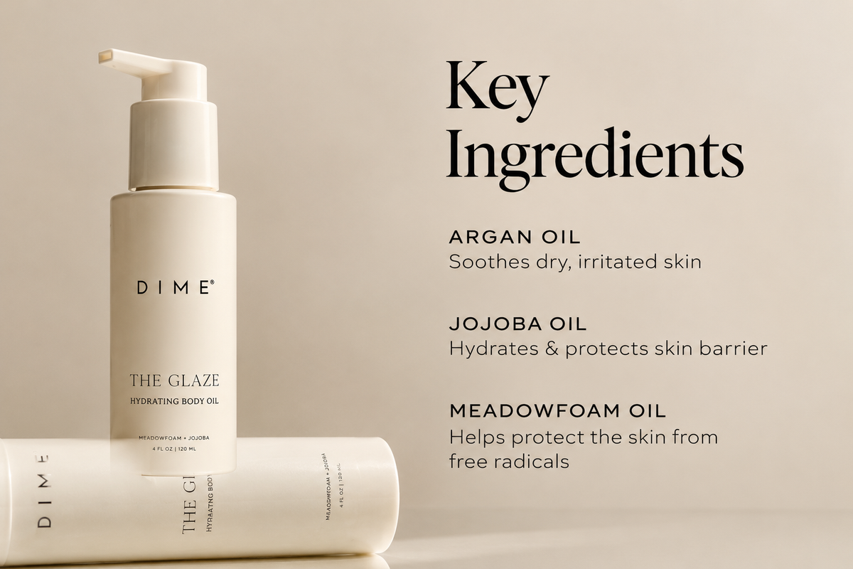 DIME Beauty The Glaze Hydrating Body Oil – Nourish, Hydrate &amp; Glow