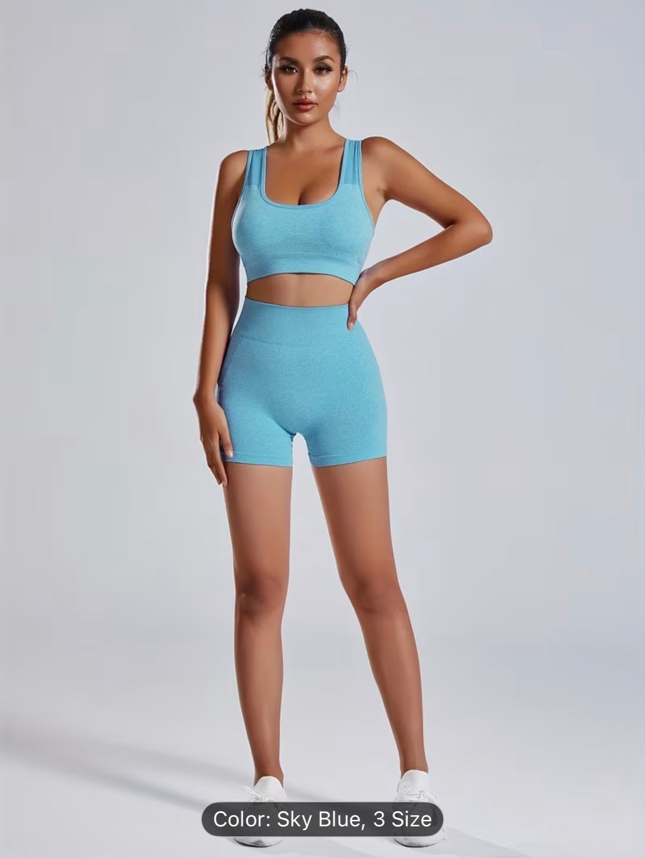 Seamless Yoga Set – High Stretch Backless Gym Wear Autumn Activewear for Women