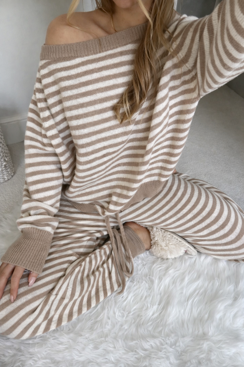 Women’s Asymmetrical Knit Set – Clean Girl Spring Casual Two-Piece Outfit - UltraChic