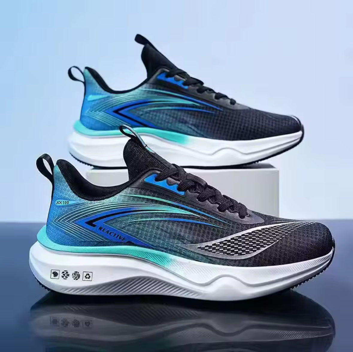 Men’s Casual Running Shoes – Breathable, Trendy Outdoor Sport Sneakers with Comfortable Low-Top Design & Durable PVC Outsole - UltraChic