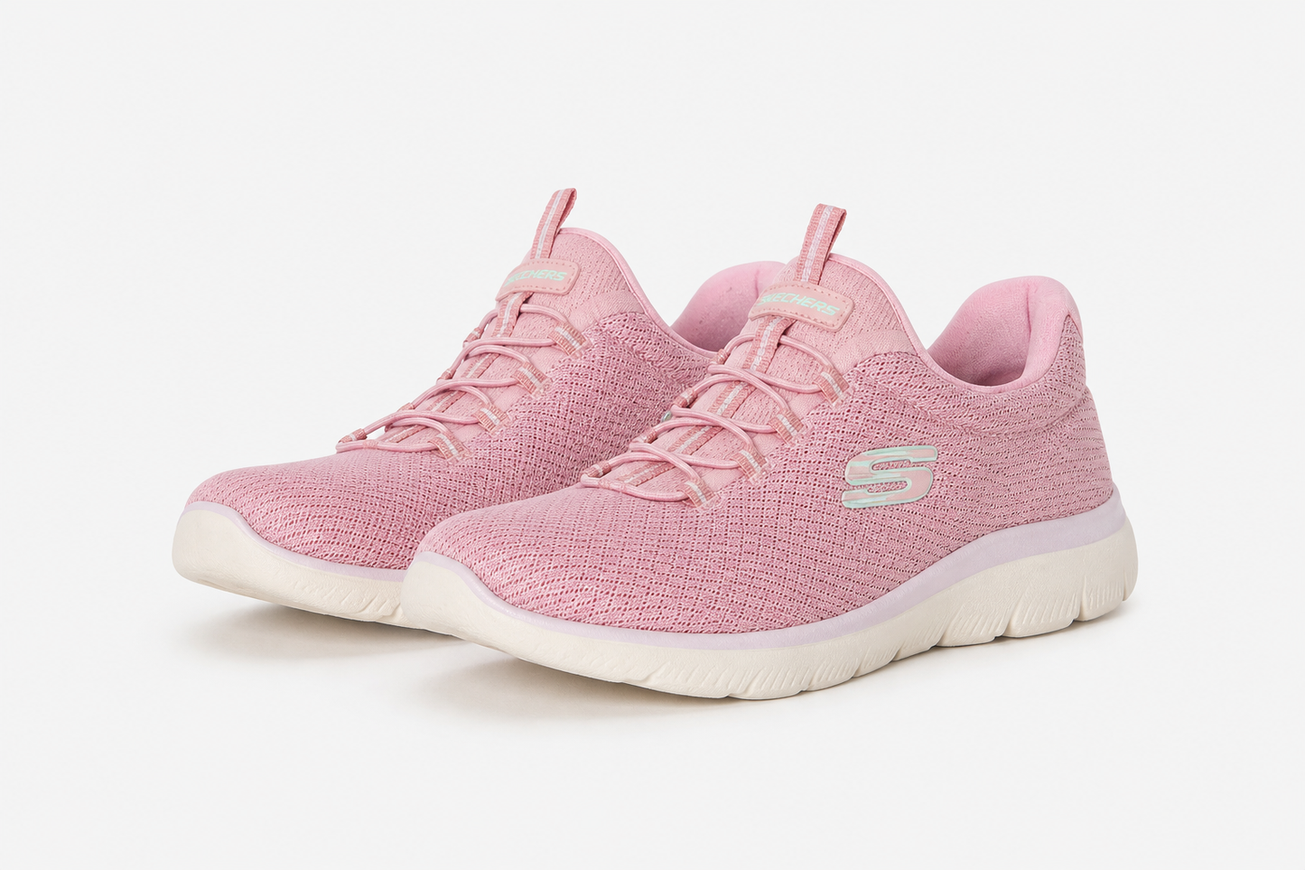 Skechers Summits Black Women Sneakers Lightweight Breathable Slip On Shoes - UltraChic