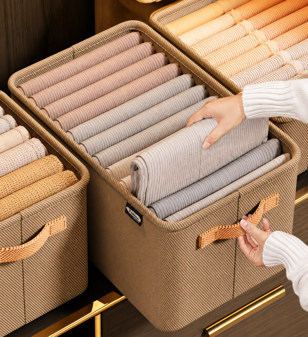 Clothes Storage Organizer Thick Durable Design Clean Wardrobe Effortless Style All Season Unisex - UltraChic