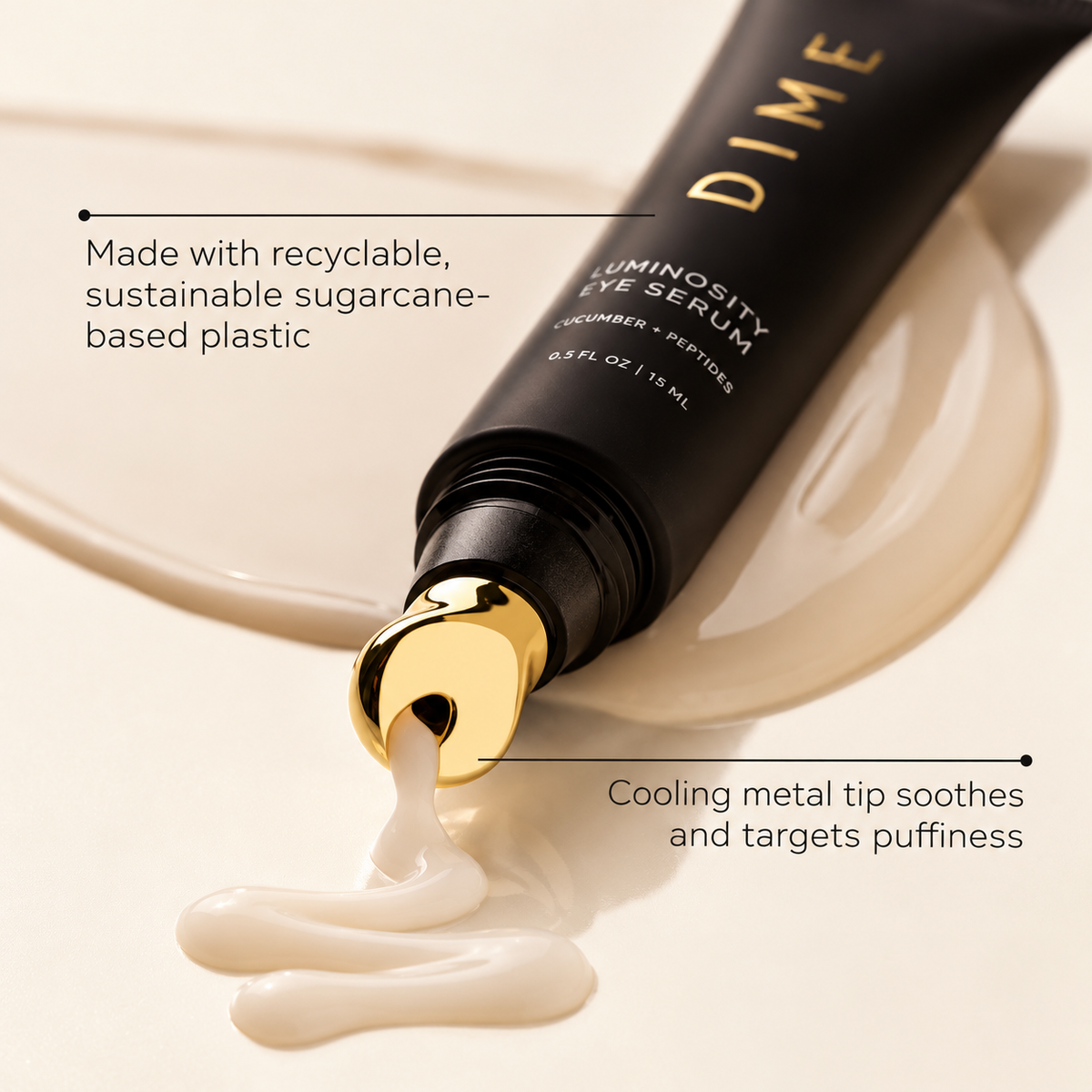 DIME Beauty Luminosity Eye Serum – Dark Circles & Puffiness Treatment