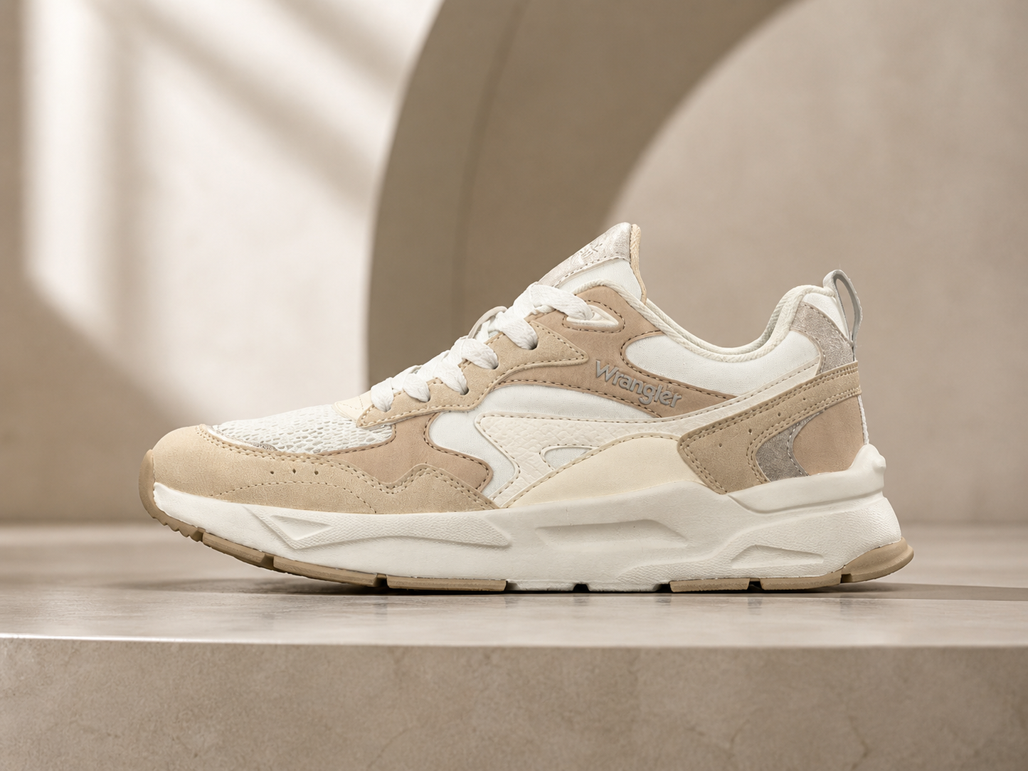 Chunky Beige Pink Sneakers Soft Feminine Aesthetic Effortless Stylish Look All Season Women - UltraChic