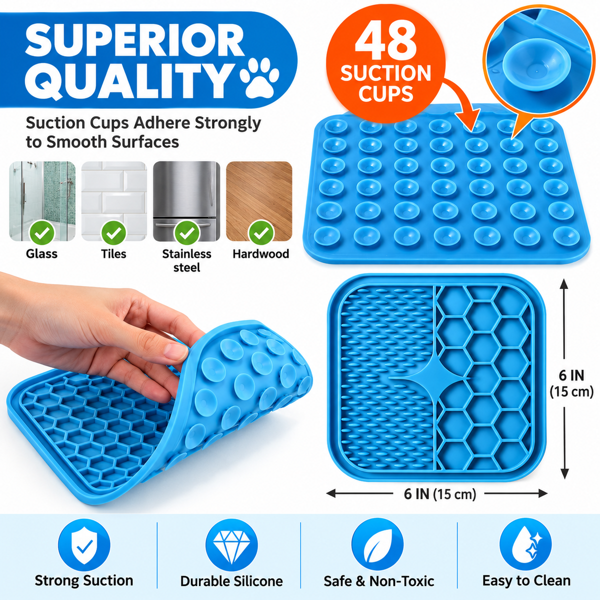 Dog Lick Mat – Slow Feeder & Enrichment Pad