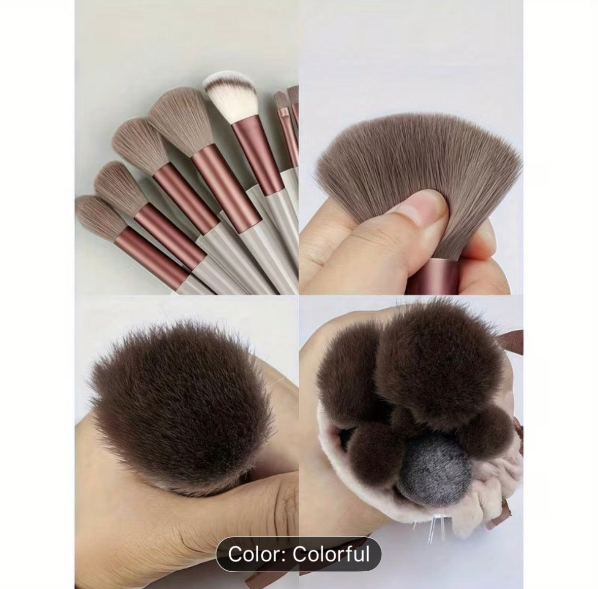 13-Piece Professional Makeup Brush Set – Soft Eye Shadow, Foundation & Blush Brushes for Flawless Makeup