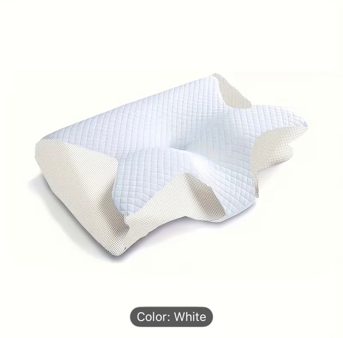 Ergonomic Cervical Neck Pillow – Breathable & Airy Support for Back and Side Sleepers, Comfortable Contour Design, Ideal for Parents & Seniors - UltraChic