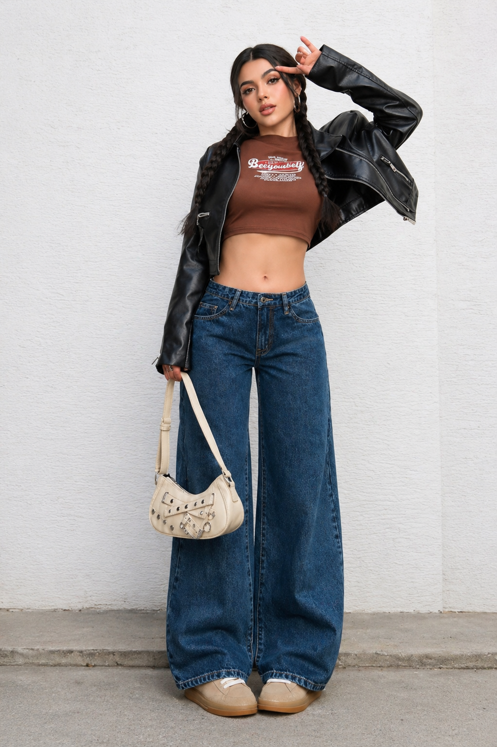 Wide Leg Jeans Relaxed Fit Effortless Chic Look All Season Women