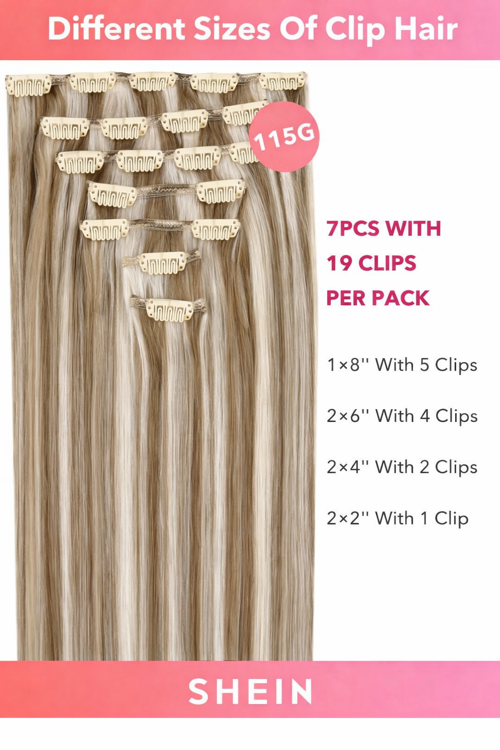 Clip In Human Hair Extensions 7PCS Remy – Double Weft Invisible Natural Hair Extensions for Women