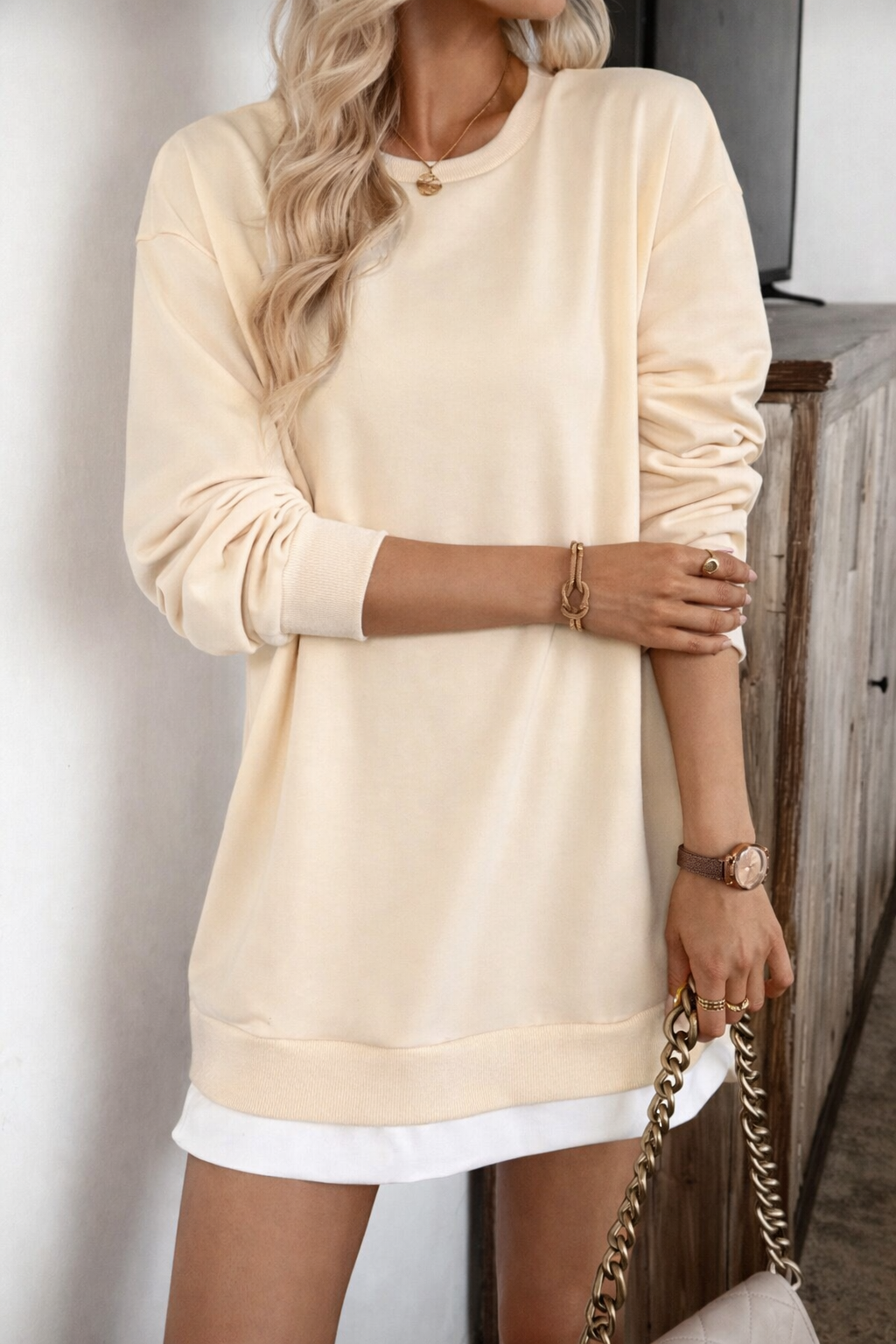 Women’s Letter Graphic Drop Shoulder Sweatshirt – Casual Fall Winter Essential - UltraChic