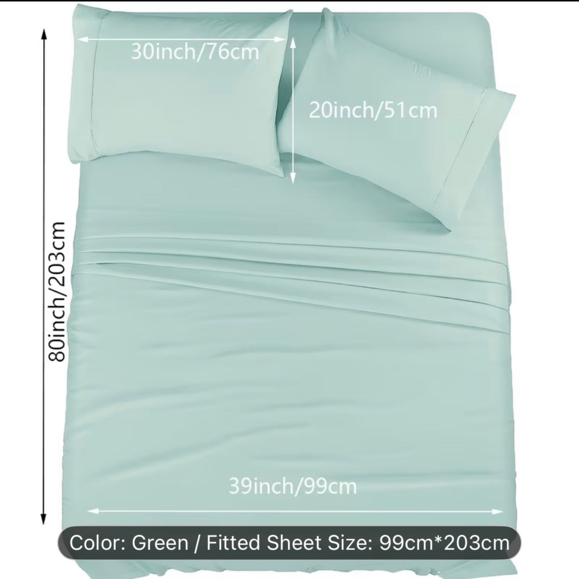 Queen Size 4-Piece Sheet Set – Breathable Cooling Bed Sheets, Hotel Quality Ultra-Soft Wrinkle-Free Bedding