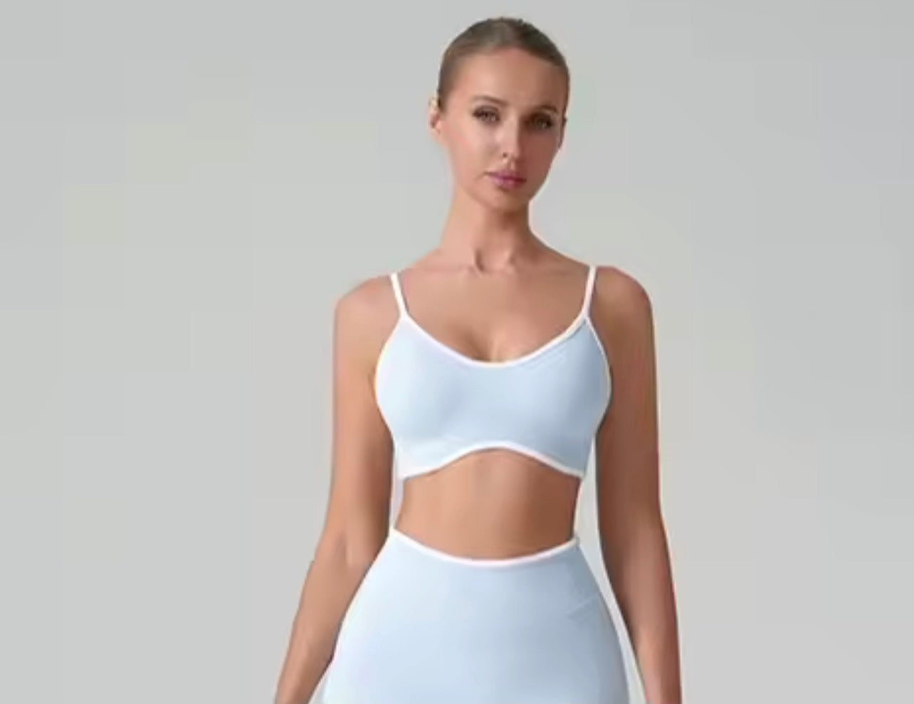 Women’s Backless Sports Bra – Breathable Summer Yoga Fitness Top with Chest Support Activewear