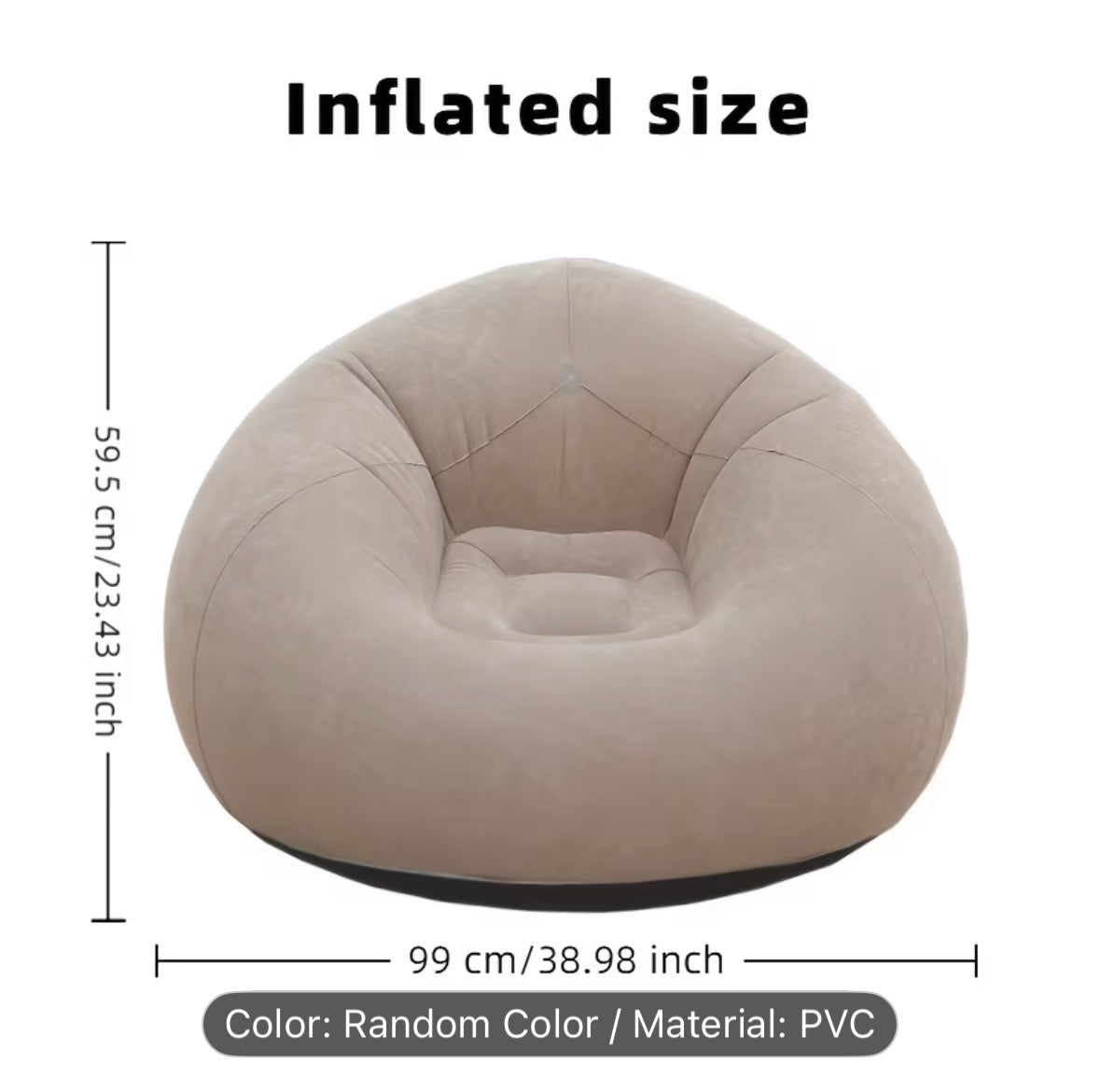 Inflatable Lazy Sofa Chair – Portable Air Couch for Home, Camping & Outdoor Relaxation