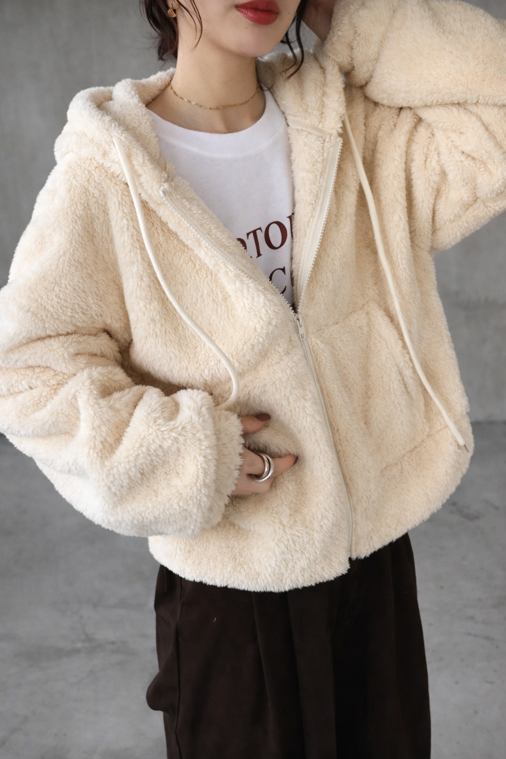 Women’s Sherpa Fleece Hooded Sweatshirt – Soft Loose Fit Autumn Winter Cozy Casual Hoodie - UltraChic