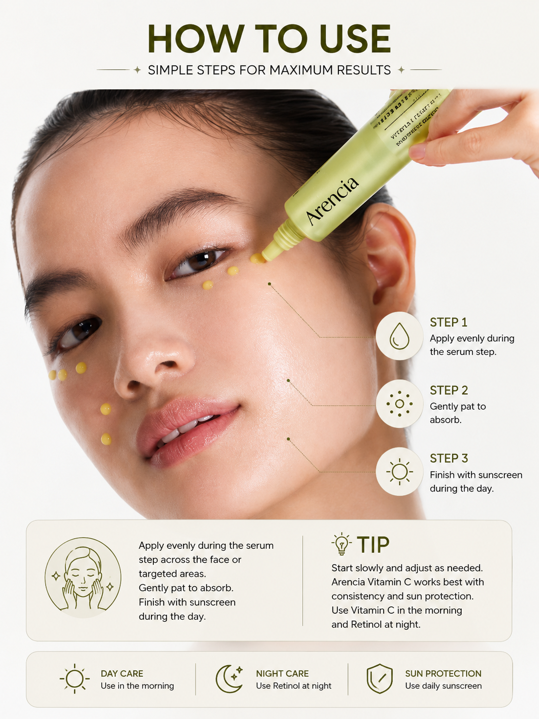 Arencia Vitamin C Booster Shot Brightening Cream