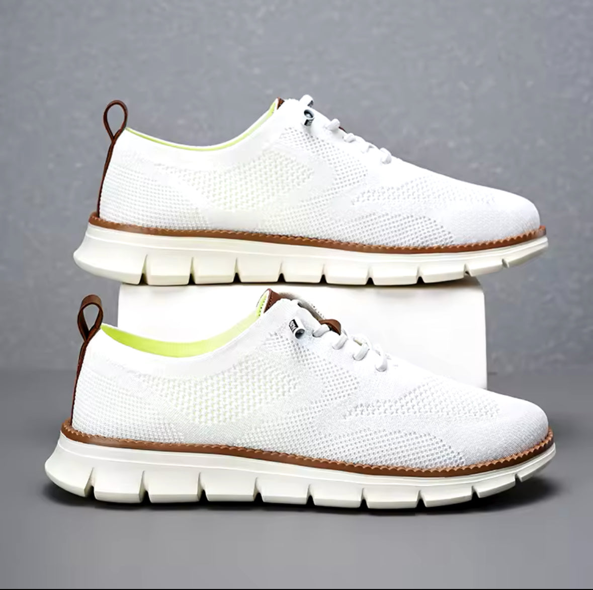 Men’s Casual Sports Shoes – Anti-Slip, Wear-Resistant, Breathable with Cushioning & Trendy Color Blocking Design for All-Day Comfort