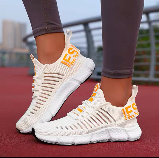 Luxury Brand Breathable Sneakers for Women | Comfortable Running, Casual, and Basketball Shoes | Fashionable Platform Sport Shoes