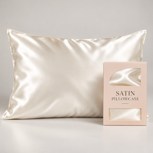 Satin Pillowcase for Hair & Skin – Ivory