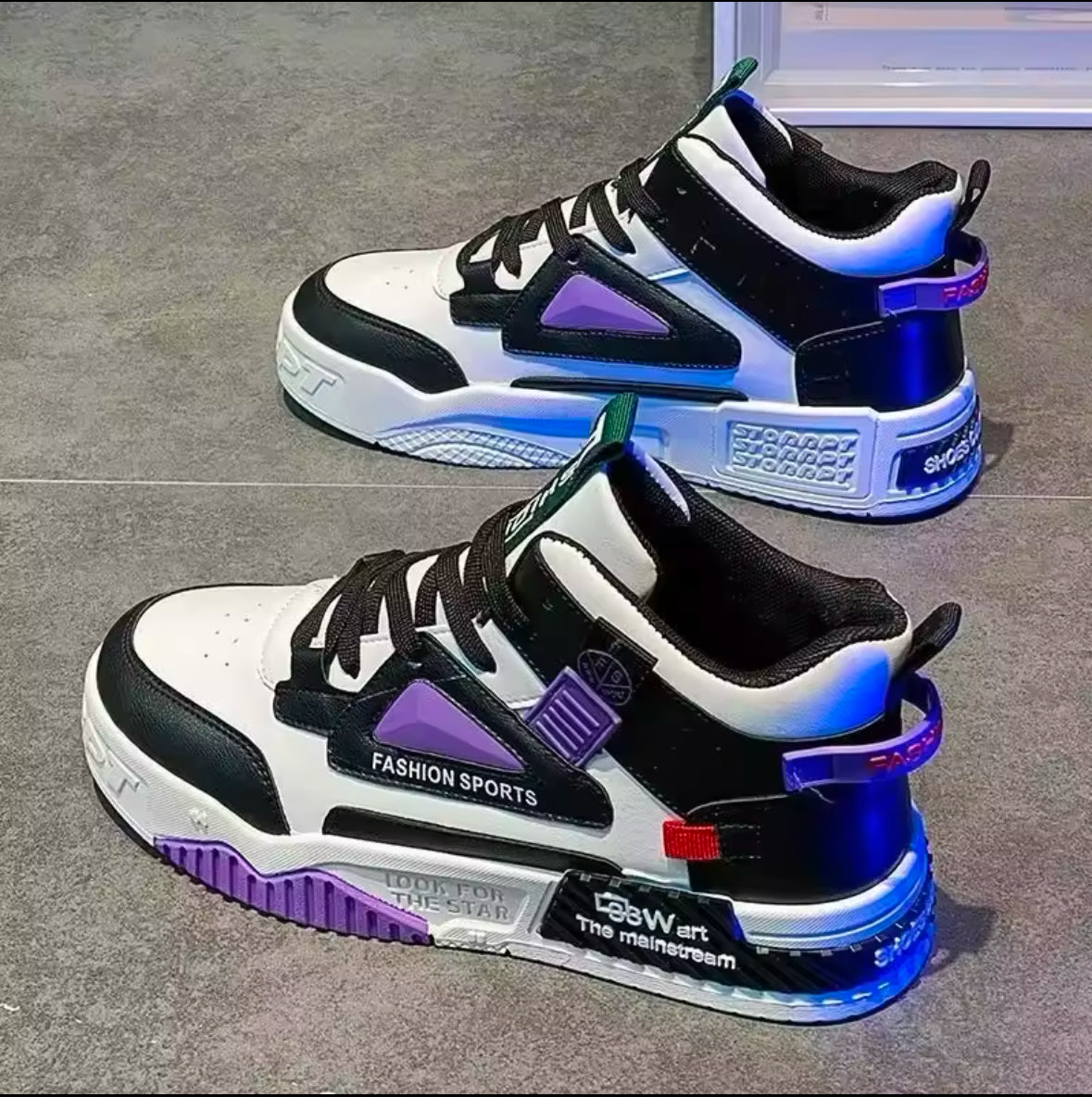 2025 New Men’s Sneakers | Fashionable High Top Casual Shoes | Breathable, Lightweight Lace-Up Platform Shoes for Maximum Comfort