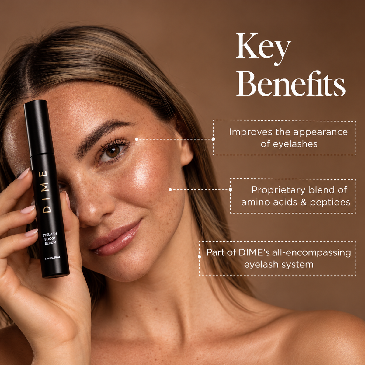 DIME Beauty Eyelash Boost Serum 6ml – Lash & Brow Conditioning Serum