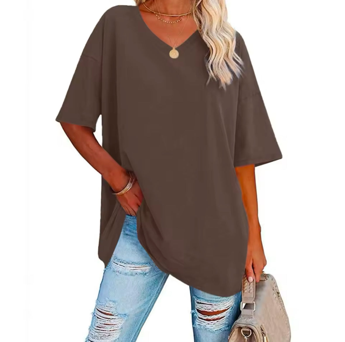 Elegant Cotton Short Sleeve T-Shirt for Women – Classic Colors and Soft Design for Office & Summer Style