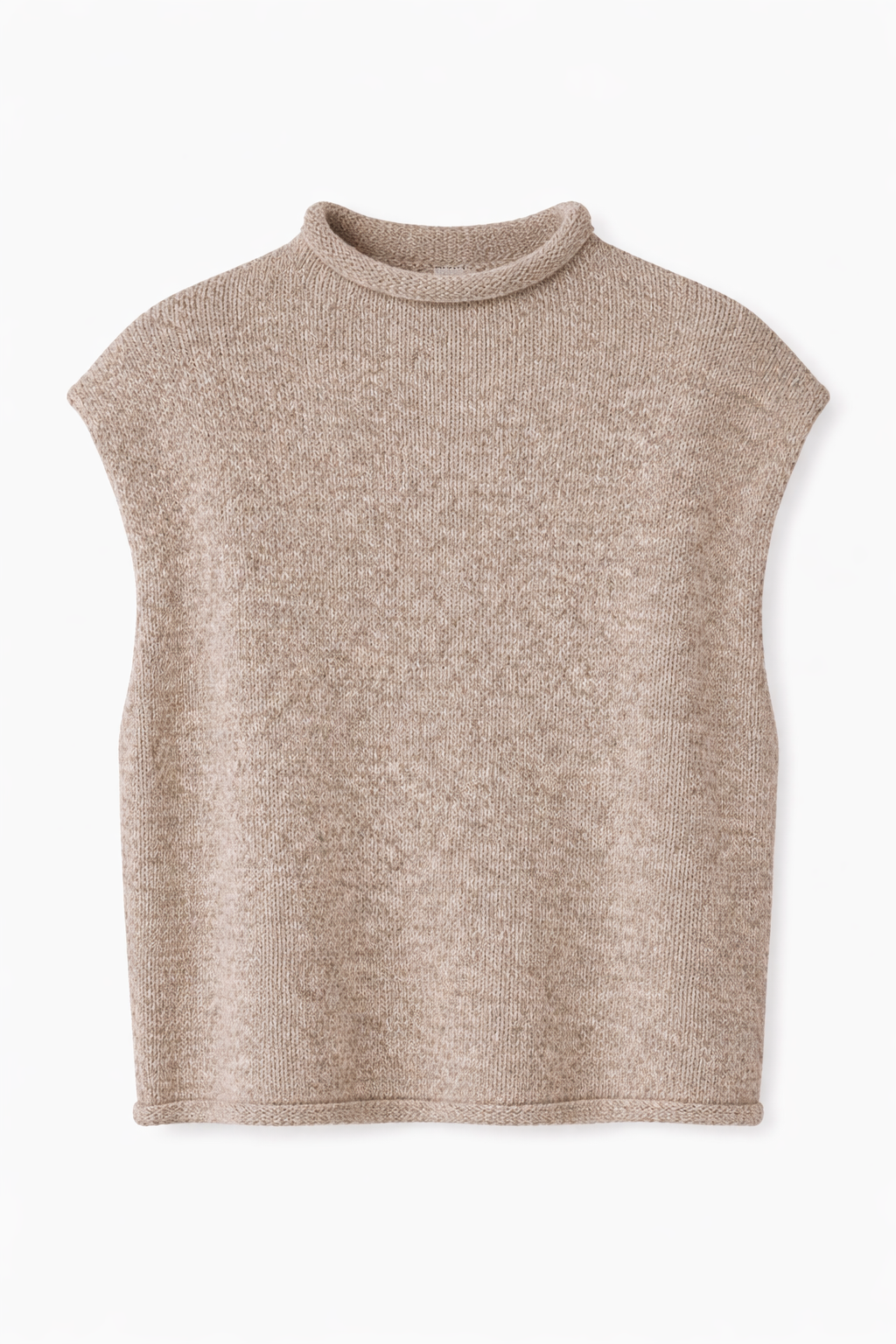 Women’s Sleeveless Turtleneck Floral Knit Vest – Versatile Fall & Winter Layering Top