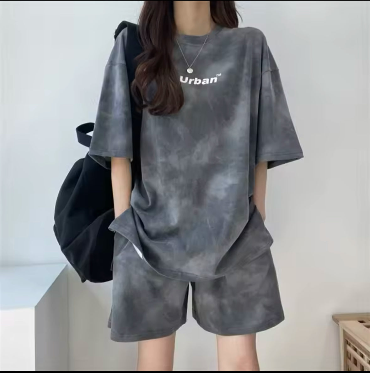 Soft Summer Tie Dye T-Shirt & Shorts Set for Women – Casual Loose Fit with Pockets for Ultimate Comfort & Style