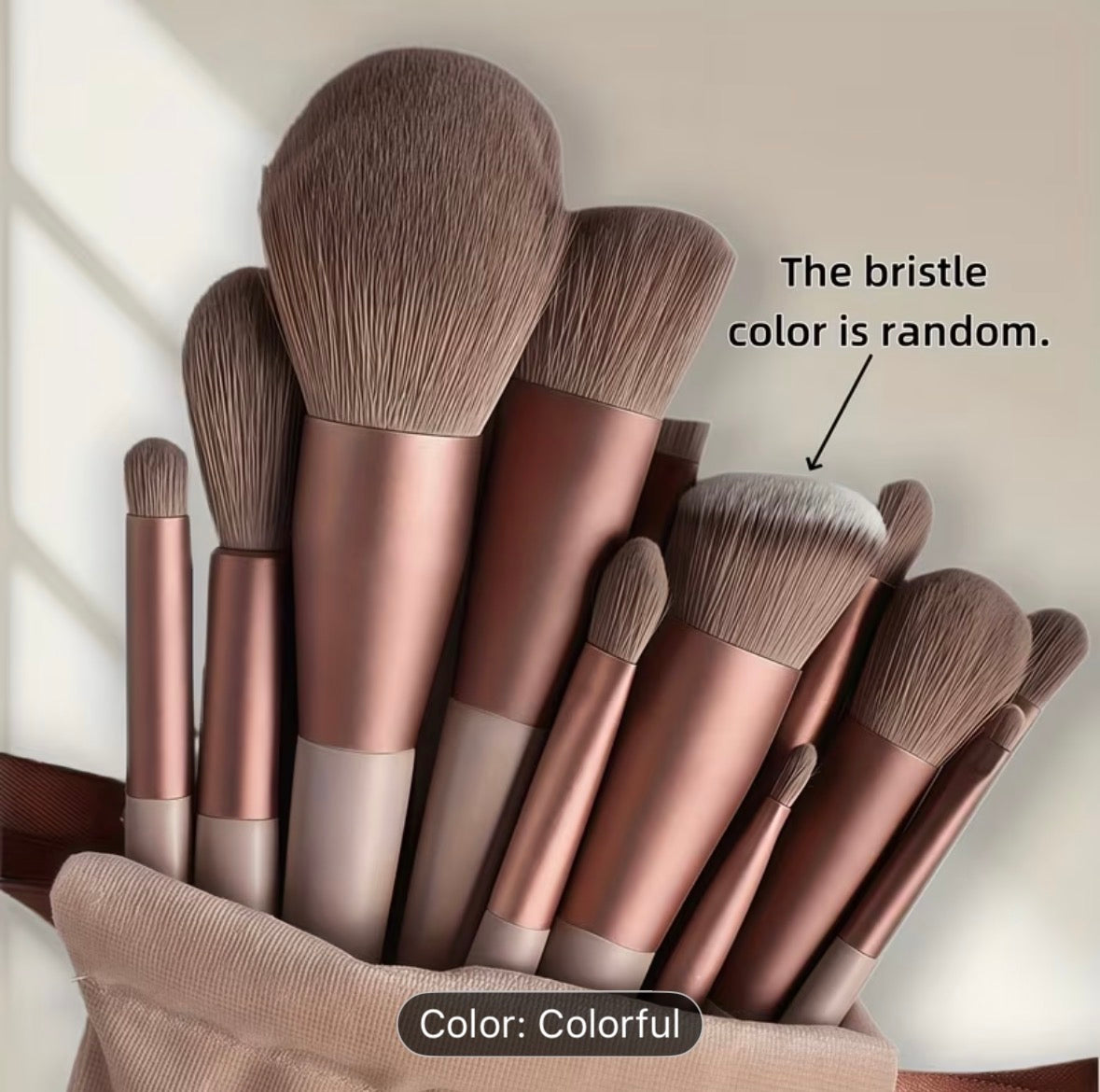 13-Piece Professional Makeup Brush Set – Soft Eye Shadow, Foundation & Blush Brushes for Flawless Makeup