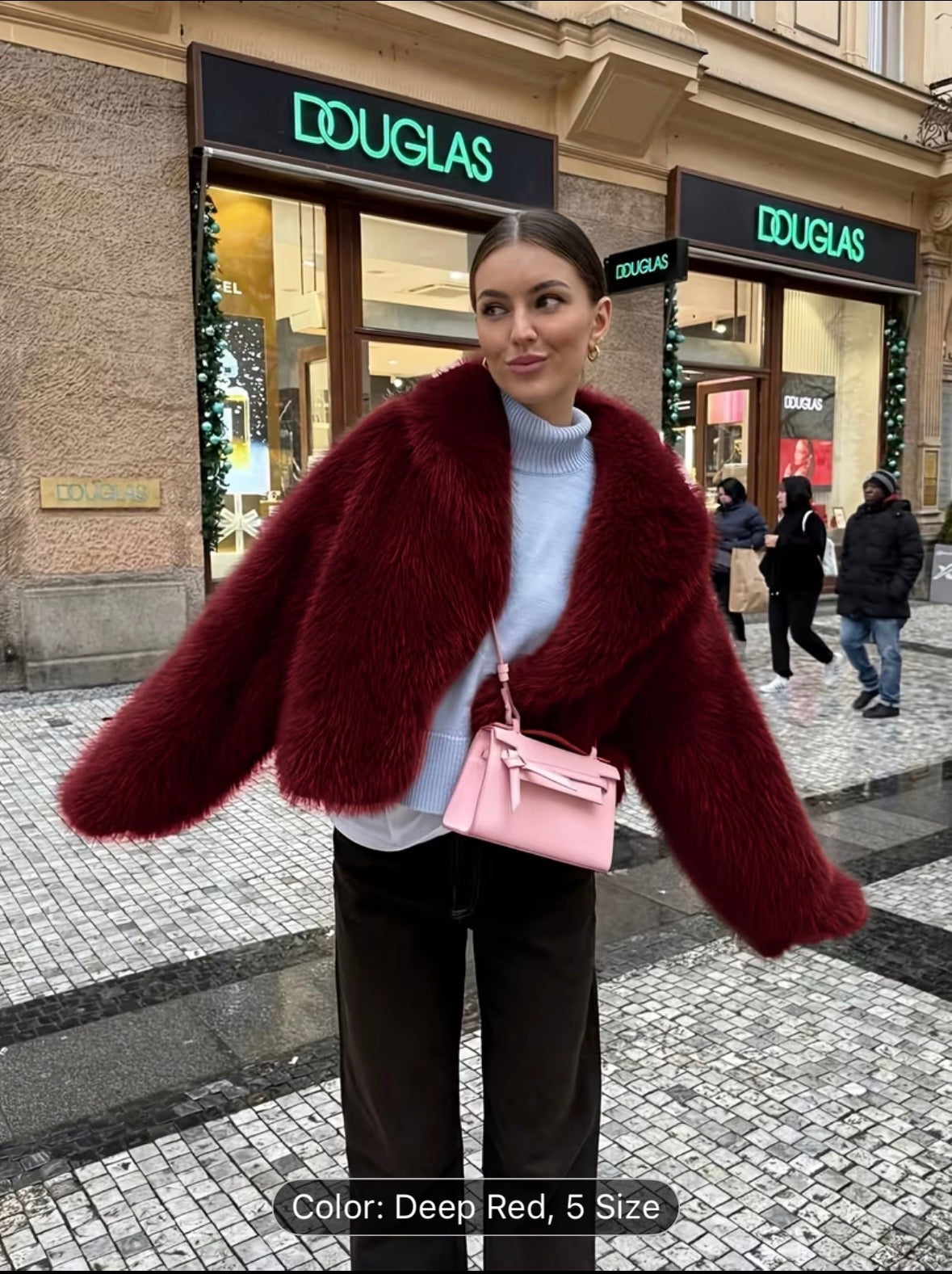 Women’s Faux Fur Winter Short Coat – Warm Plush Fashion Jacket for Cold Weather - UltraChic