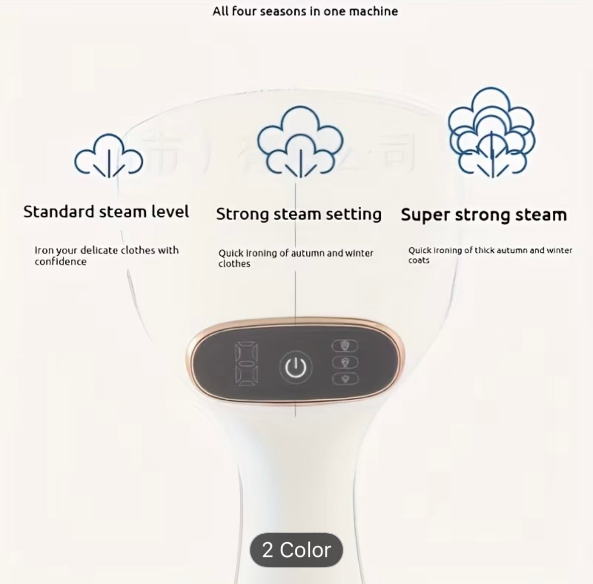 2026 Handheld Garment Steamer with LED Display – 9-Second Fast Heat, Touch Control, 3 Steam Levels, Portable Wrinkle Remover for Home & Travel (EU Plug) - UltraChic
