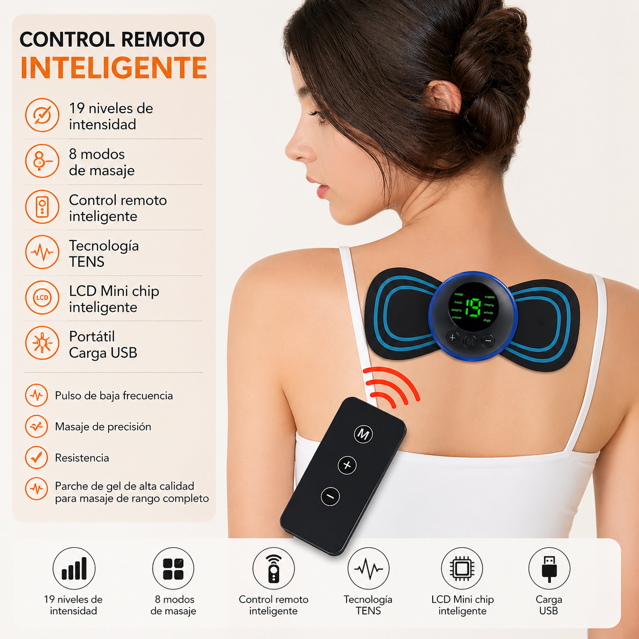 Wireless Body Massager Remote Control Full Body Relief Deep Relaxation Daily Comfort Unisex - UltraChic