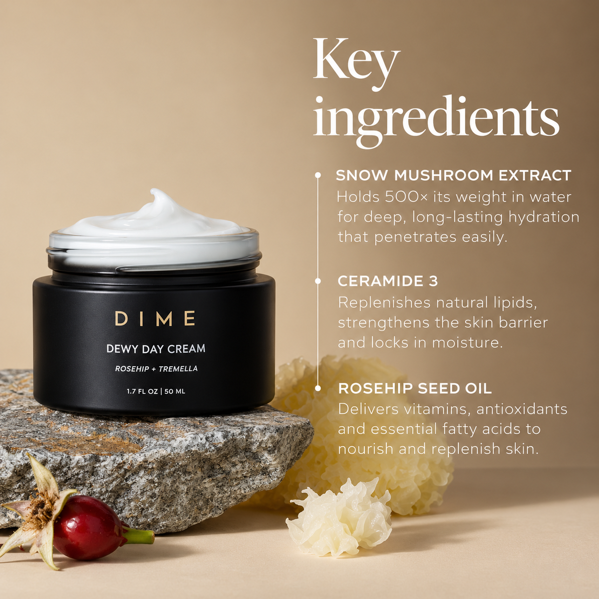 DIME Beauty TBT Cream 50ml – Bakuchiol Anti-Aging Face Moisturizer