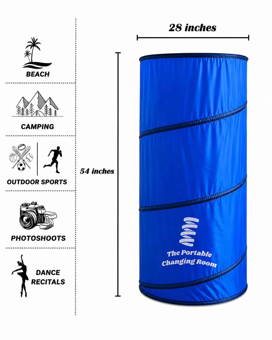 Portable Privacy Changing Tent for Beach & Camping - UltraChic