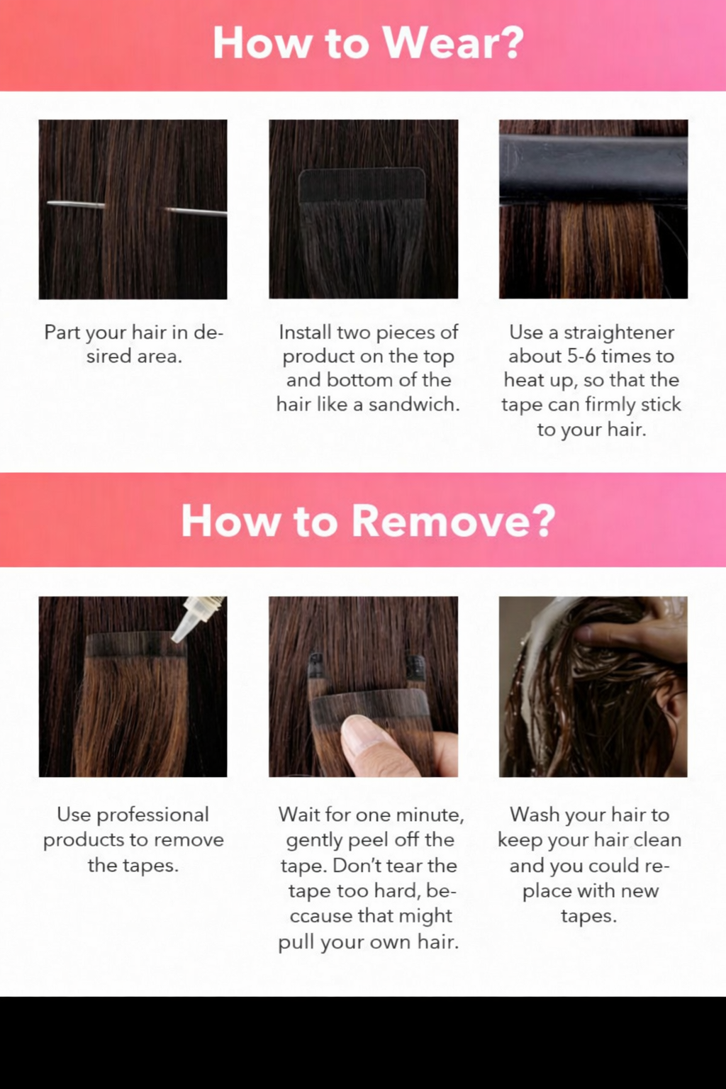 Tape In Human Hair Extensions Remy Straight – Invisible Seamless PU Tape Hair Extensions for Women Salon Quality