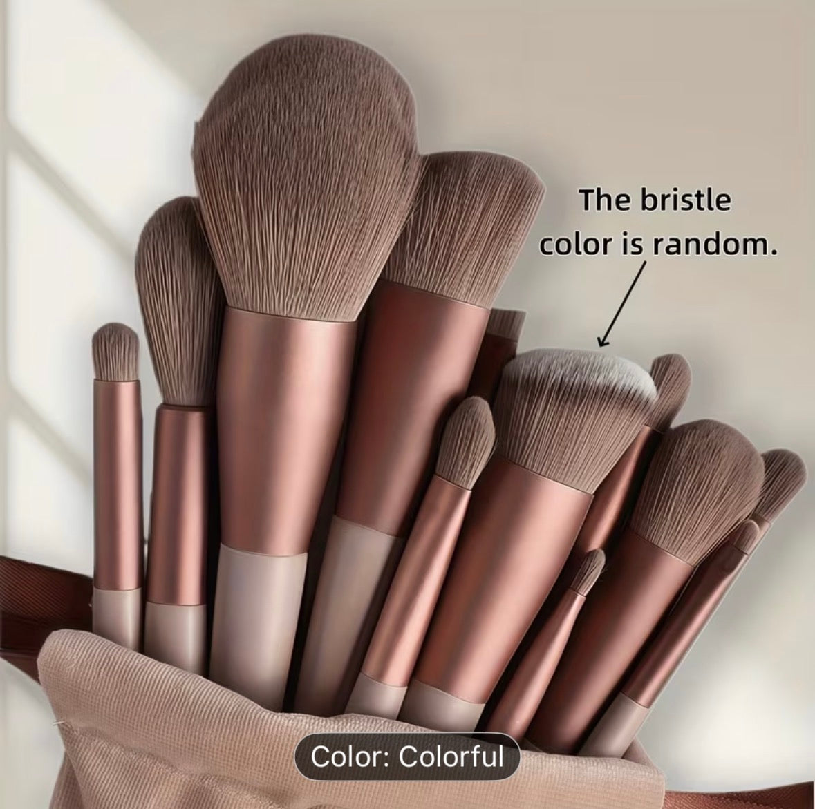 13-Piece Professional Makeup Brush Set – Soft Eye Shadow, Foundation & Blush Brushes for Flawless Makeup