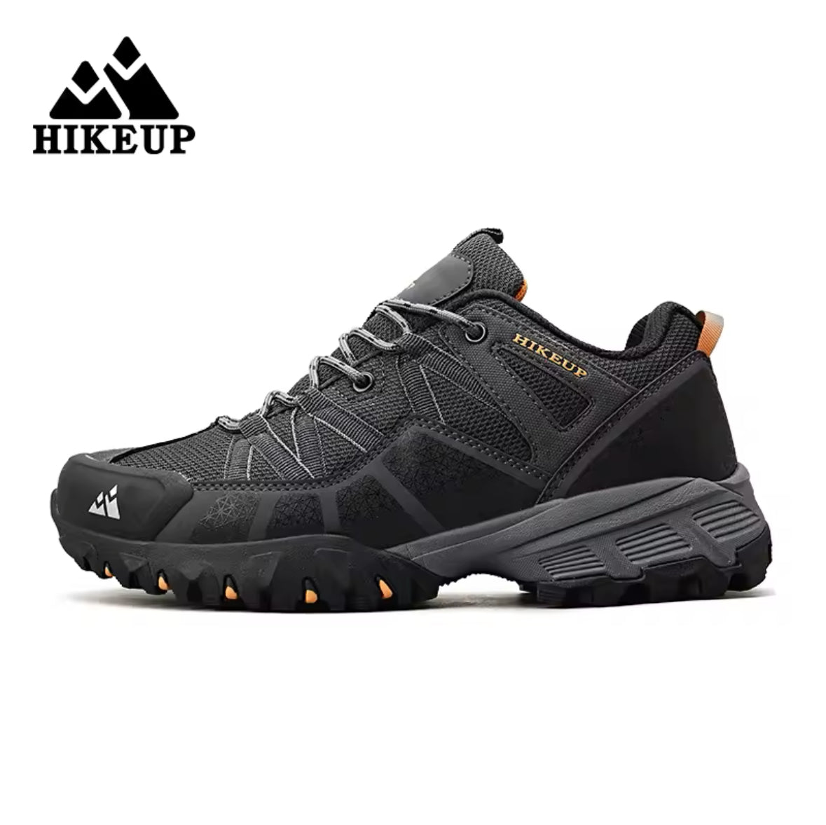 HIKEUP Men’s Hiking Shoes – Breathable, Cushioning & Non-Slip Sneakers for Running, Trekking, and Outdoor Adventures