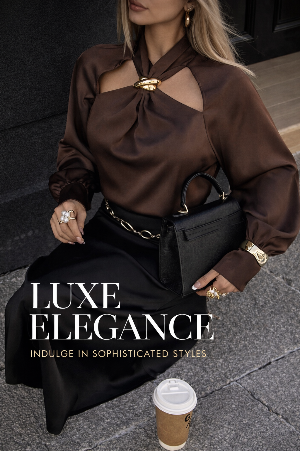 Women’s Satin Button-Up Shirt – Elegant Spring Office & Evening Blouse - UltraChic
