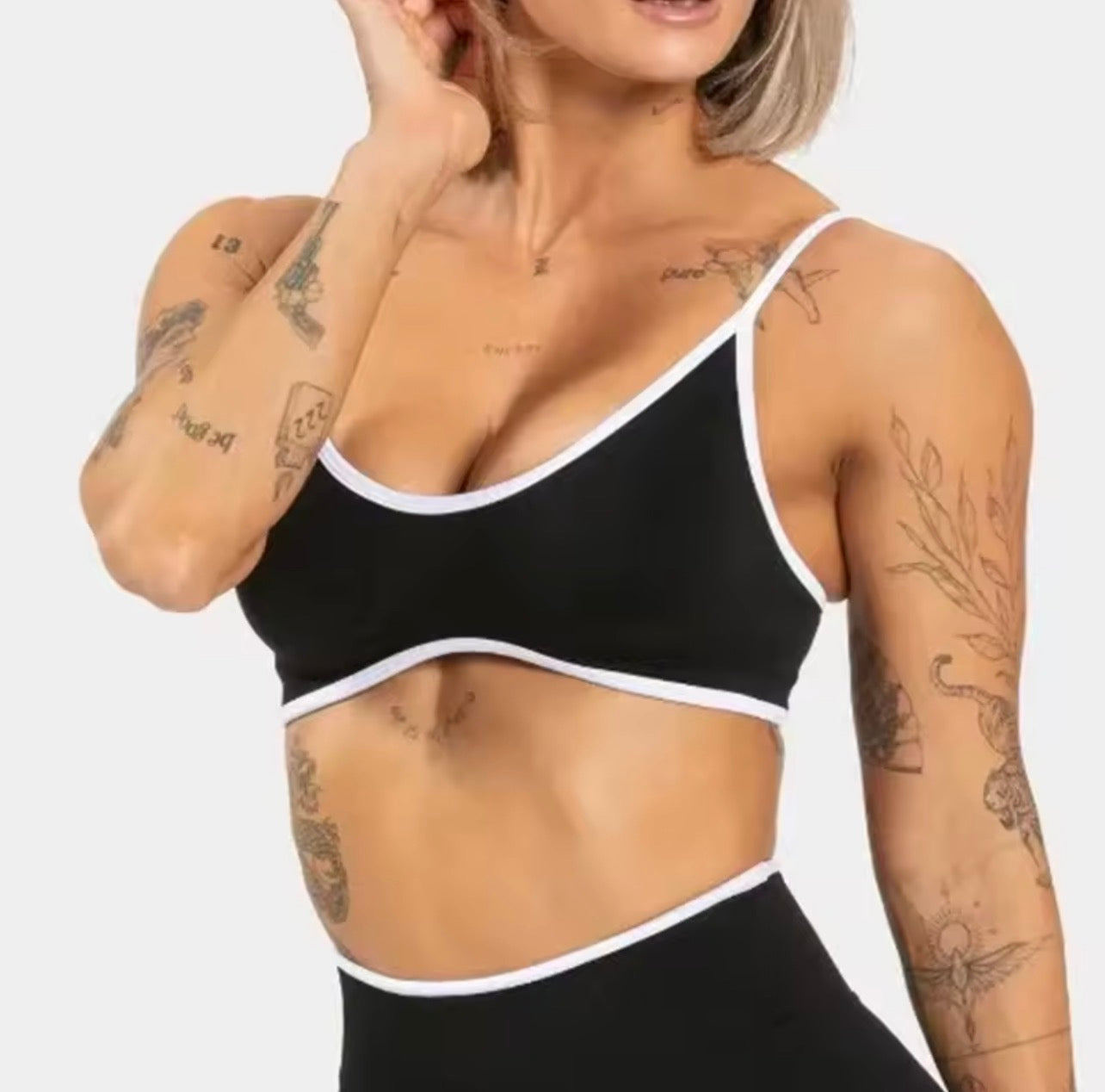 Women’s Backless Sports Bra – Breathable Summer Yoga Fitness Top with Chest Support Activewear