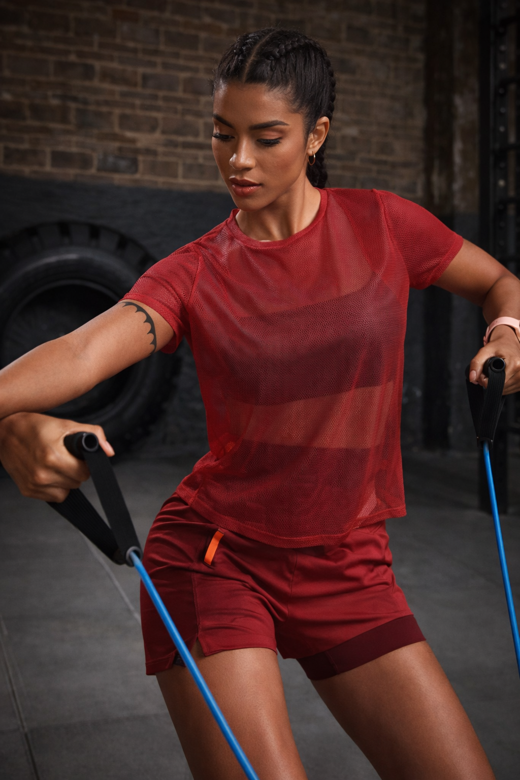 Women’s Hollow Mesh Sports T-Shirt – Breathable Lightweight Summer Activewear Casual Gym Top